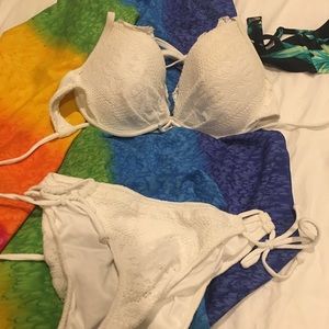 White 2 piece bikini